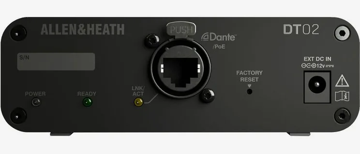Allen & Heath DT02, face arrière et connectique, photo 4