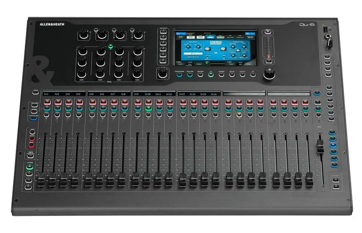 Allen & Heath QU-6, vue de dessus, photo 2