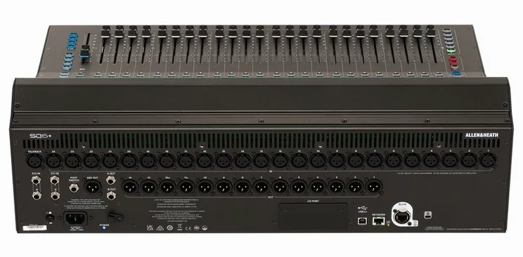 Allen & Heath SQ6+, face arrière et connectique, photo 4