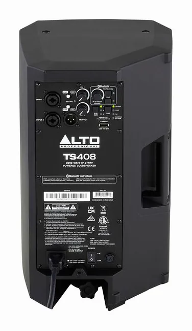 Alto TS 408, face arrière et connectique, photo 4