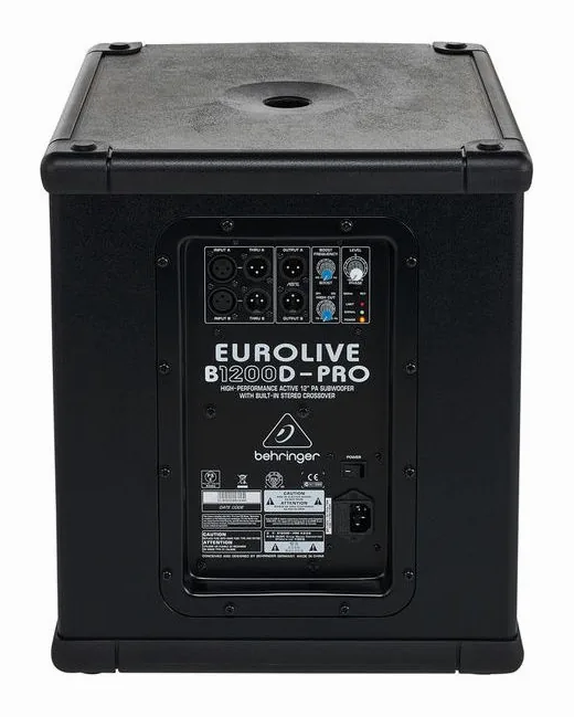 Behringer B1200D Pro, roulettes et poignées, photo 4