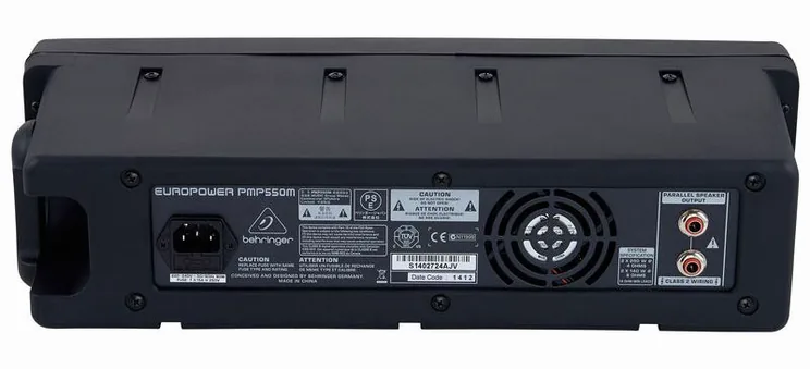 Behringer PMP 550M, face arrière et connectique, photo 4