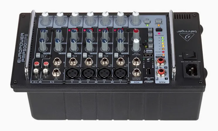 Behringer PMP 500MP3, écran et commandes, photo 4