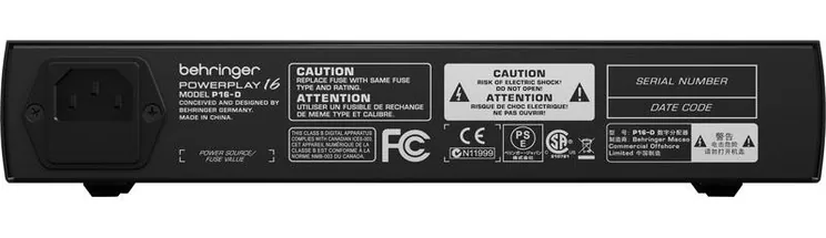 Behringer Powerplay P16D Ultranet, vue de face, photo 4