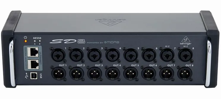 Behringer SD8, face arrière et connectique, photo 2