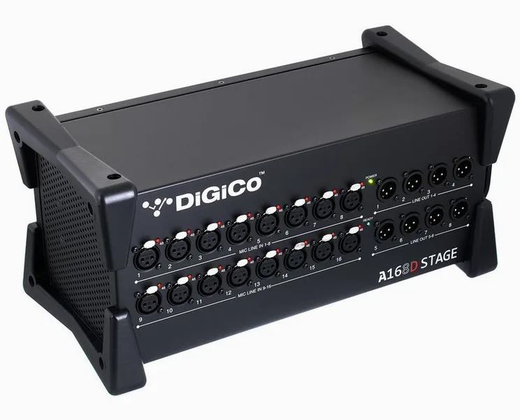 DiGiCo A168D Stage Dante I/O, écran et commandes, photo 3