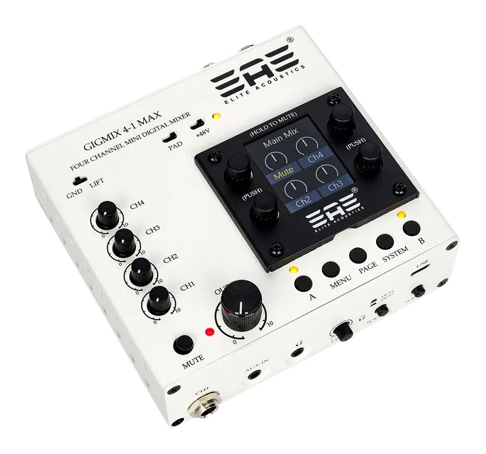Elite Acoustics GigMix 4-1 MAX, face arrière et connectique, photo 3