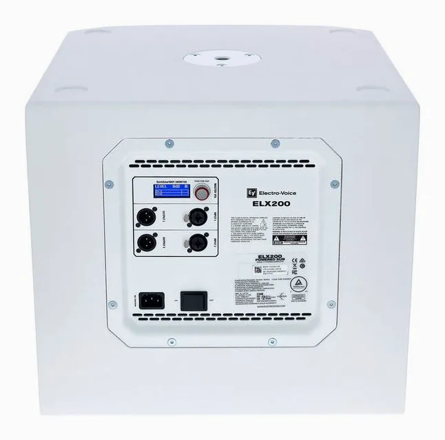 EV ELX200-12SP-W, face arrière et connectique, photo 4