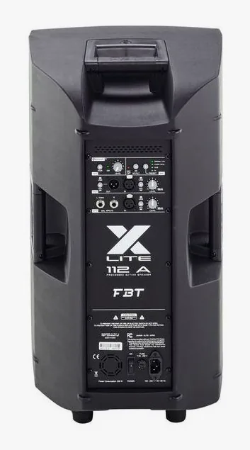 FBT X-Lite 112A, face arrière et connectique, photo 4