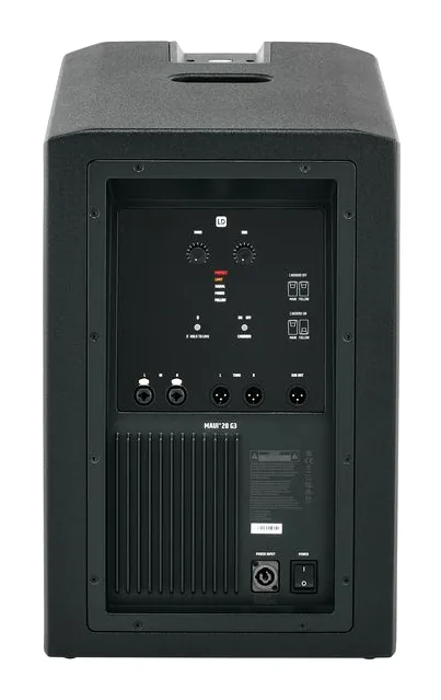 LD Systems Maui 28 G3 Subwoofer, face arrière et connectique, photo 4