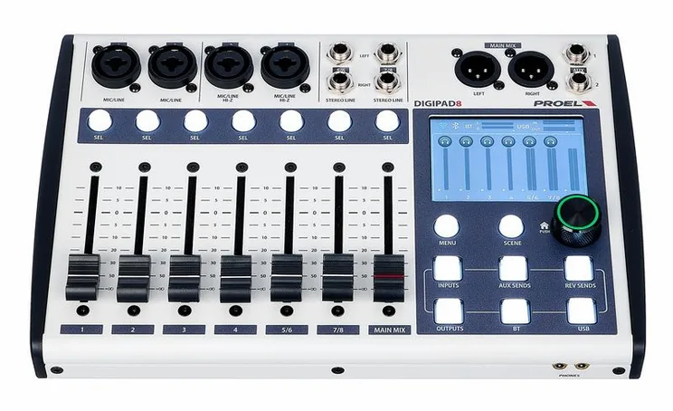 Proel Digipad 8, écran et commandes, photo 2