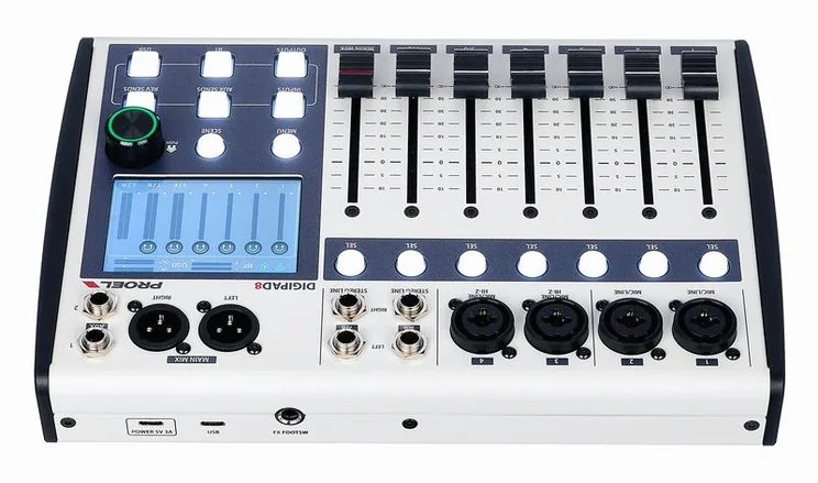 Proel Digipad 8, écran et commandes, photo 4