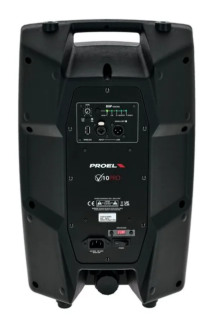 Proel V10PRO, face arrière et connectique, photo 4