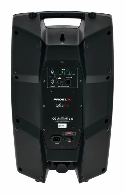 Proel V12PRO, face arrière et connectique, photo 4