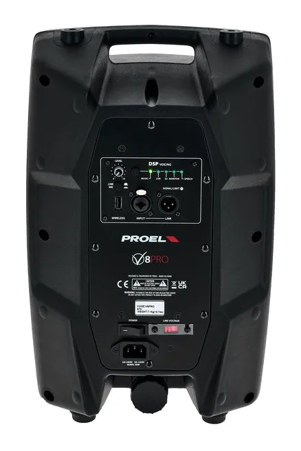Proel V8PRO, vue de profil, photo 4