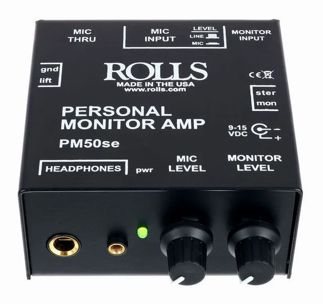 Rolls PM 50se Personal Monitor Amp, vue de face, photo 2