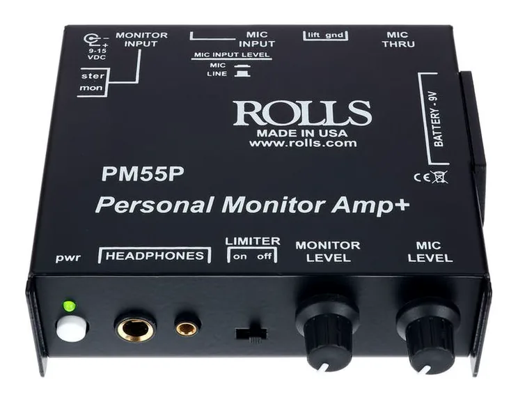 Rolls PM 55P Personal Monitor Amp, vue de face, photo 2