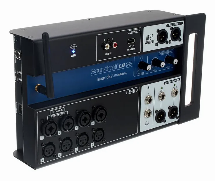 Soundcraft Ui12, vue de dessus, photo 3
