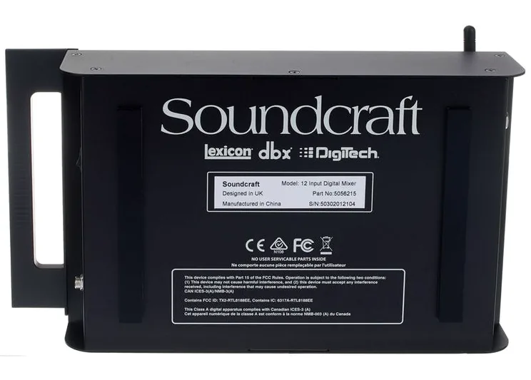 Soundcraft Ui12, vue de profil, photo 4