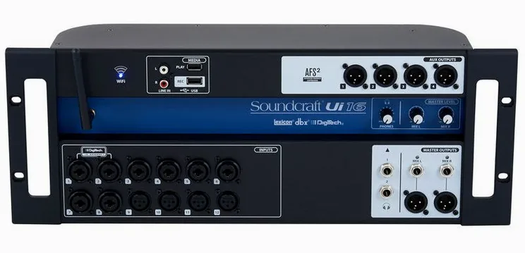 Soundcraft Ui16, vue de trois quarts, photo 2