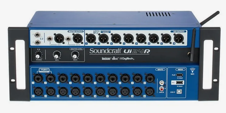 Soundcraft Ui24R, vue de dessus, photo 2