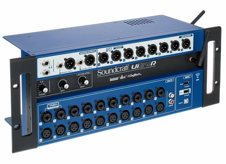 Soundcraft Ui24R, face arrière et connectique, photo 3