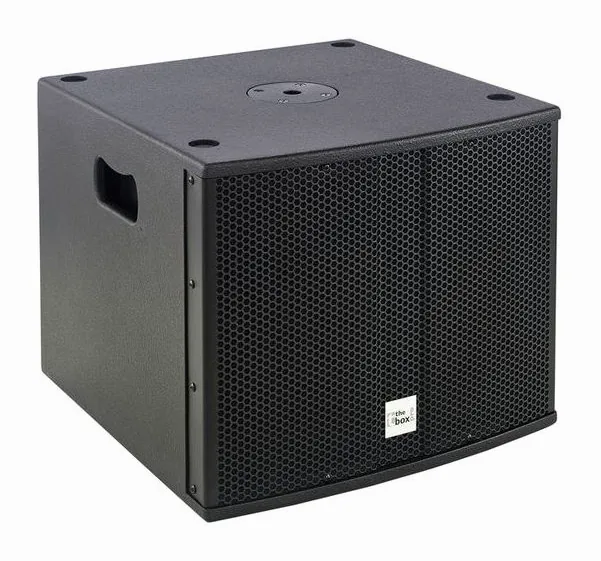 the box pro Achat 112 Sub, face arrière et connectique, photo 3