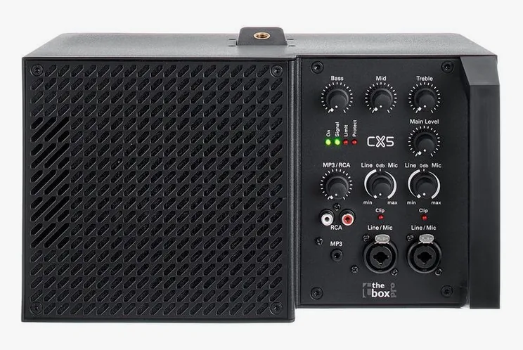 the box pro CX 5, face arrière et connectique, photo 2