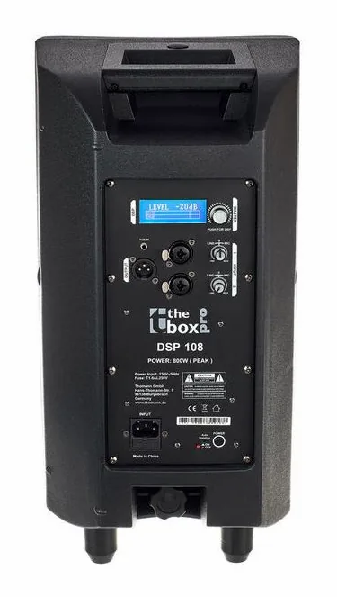 the box pro DSP 108, face arrière et connectique, photo 4
