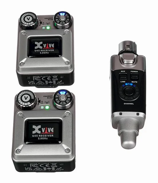 XVive U45 In-Ear Monitor Bundle 2R, vue de profil, photo 2